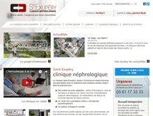Tablet Screenshot of clinique-saint-exupery.com